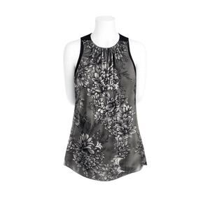 Vince Camuto Women’s Gray Floral Sleeveless Blouse Top - Size XS